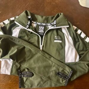Victoria's Secret PINK Green and White Jacket